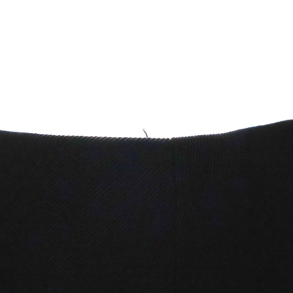 Yohji Yamamoto(ヨウジヤマモト) ノータック スリットデザイン スラックスパンツ サンプル品 レディース ブラック