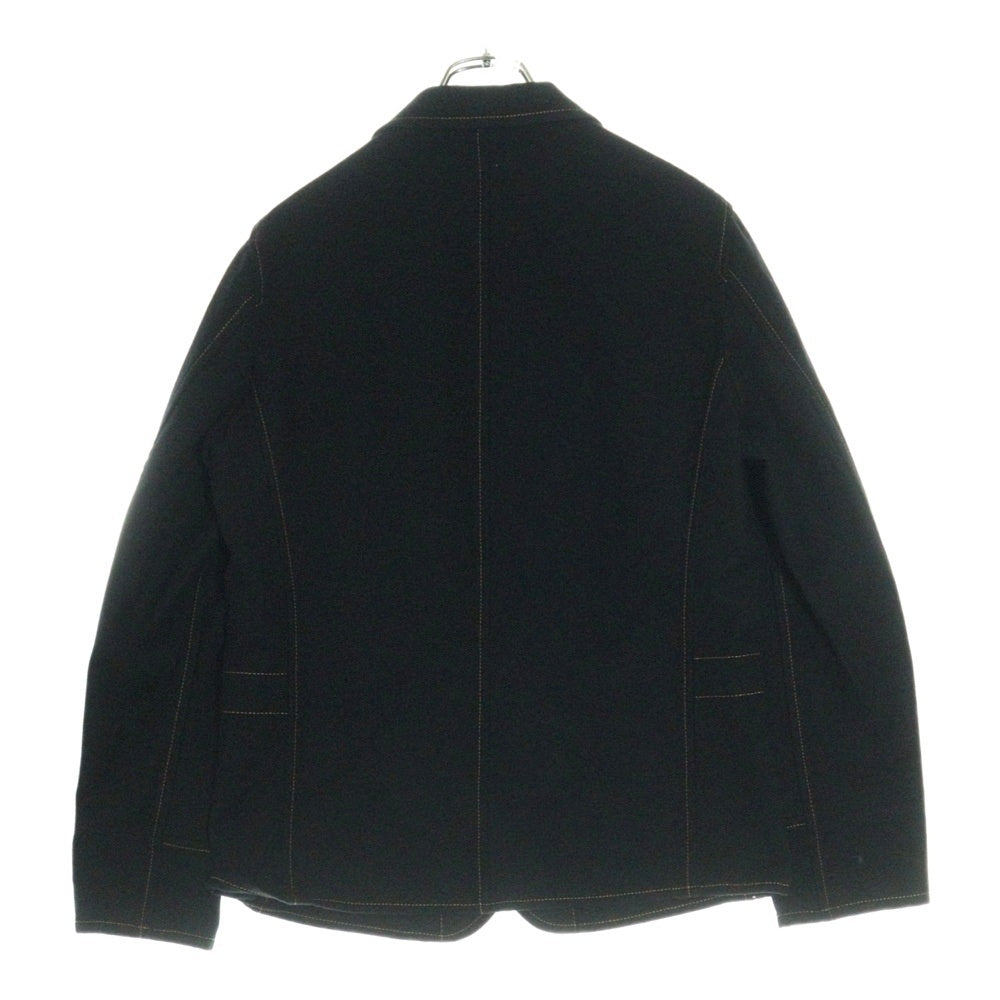 Y's for men(ワイズフォーメン) 02AW ステッチデザイン シングルテーラードジャケット ブラック MM-J05-122