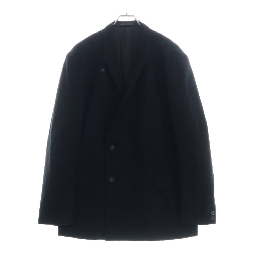 Yohji Yamamoto POUR HOMME(ヨウジヤマモト プールオム) 93AW ウール混 ダブルテーラードジャケット ブラック HP-J44-113