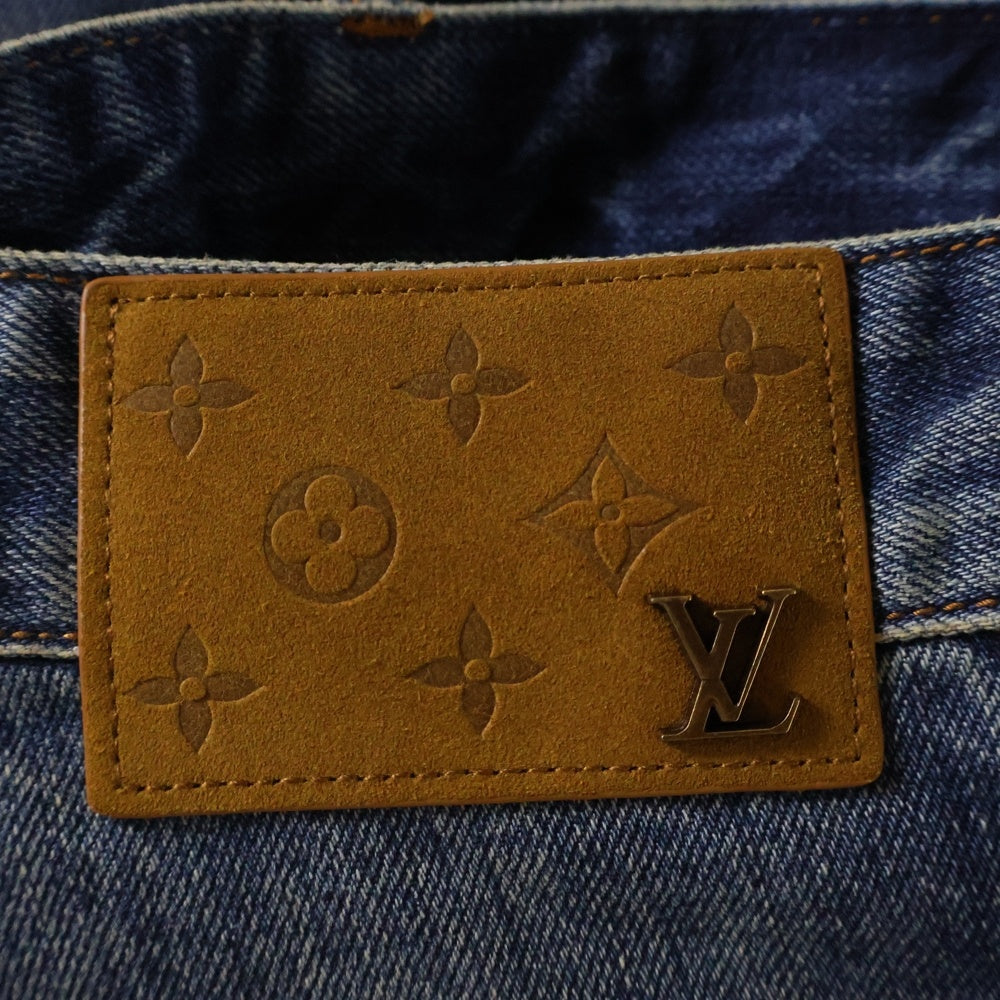 LOUIS VUITTON(ルイヴィトン) 23SS ウォッシュドウェイビーバギー デニムパンツ インディゴ RM231 YC7 HOD71W
