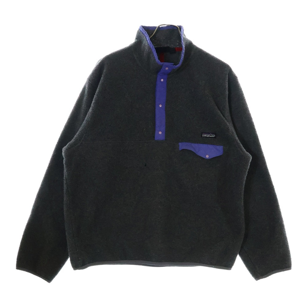 PATAGONIA(パタゴニア) 80S 89年製 VINTAGE SYNCHILLA SNAP-T ヴィンテージ シンチラ スナップT スナップボタン プルオーバー フリース ジャケット グレー 25530 F9