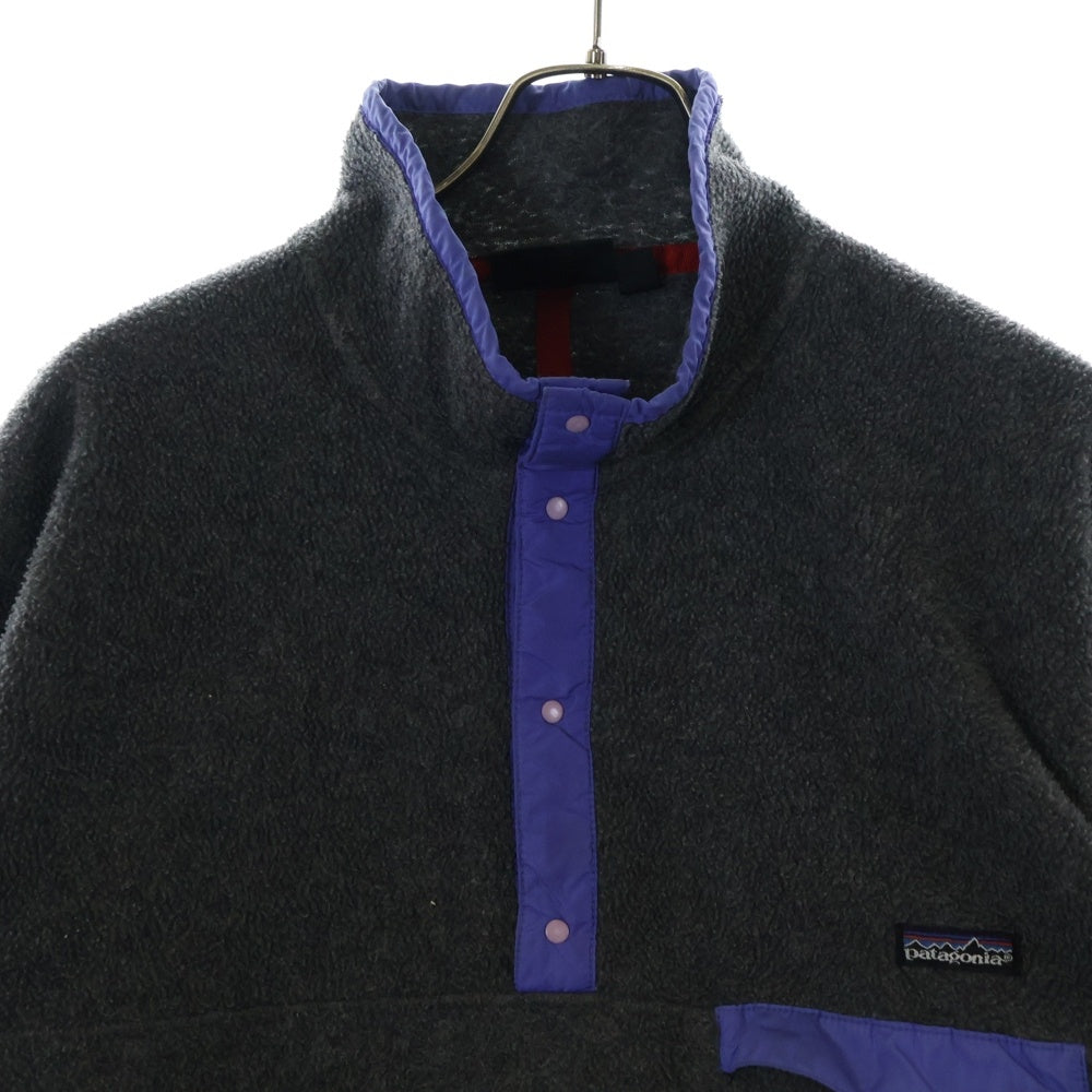 PATAGONIA(パタゴニア) 80S 89年製 VINTAGE SYNCHILLA SNAP-T ヴィンテージ シンチラ スナップT スナップボタン プルオーバー フリース ジャケット グレー 25530 F9