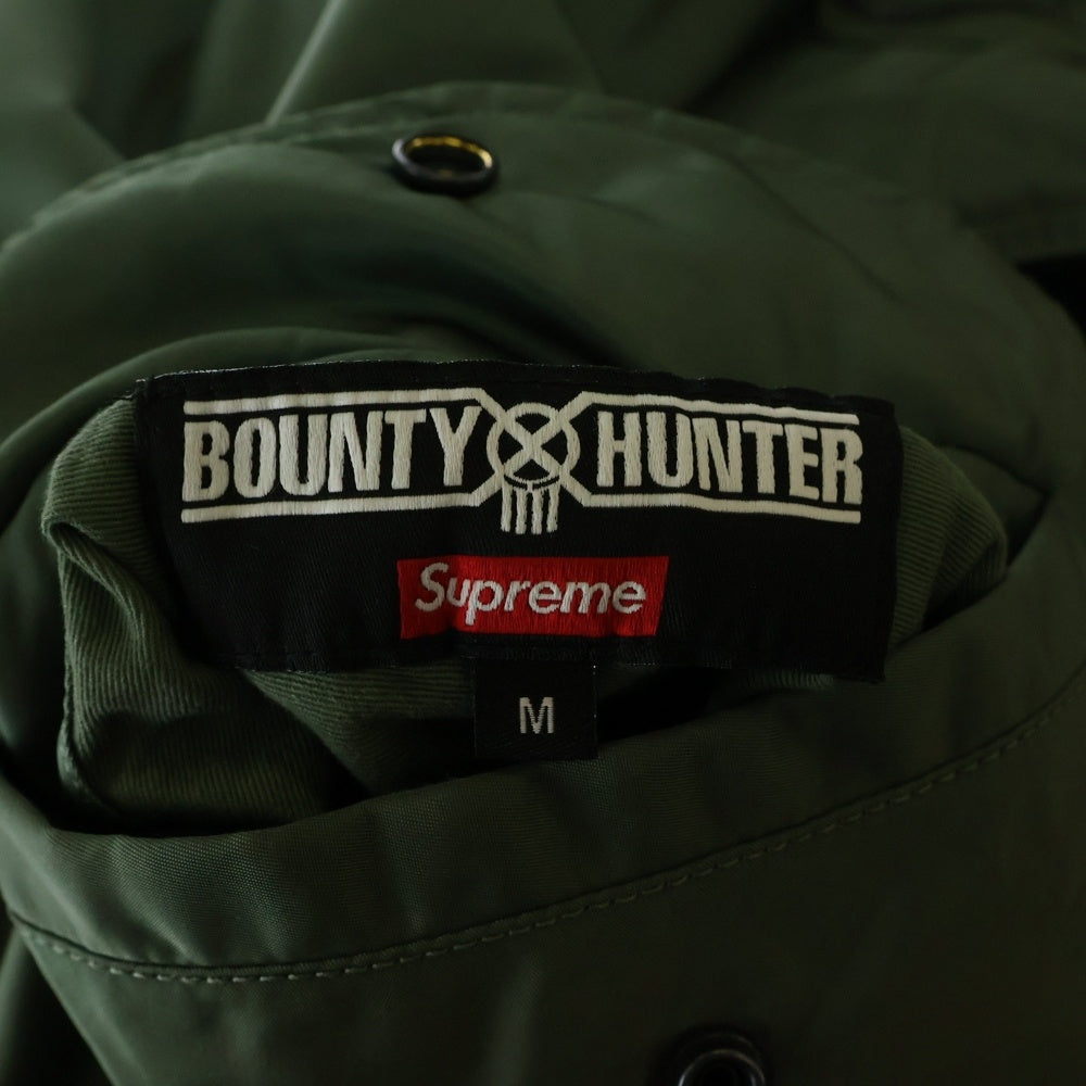SUPREME(シュプリーム) 23AW ×Bounty Hunter Ma-1 Jacket バウンティーハンター スカル刺繍 フライトジャケット リバーシブルジップアップブルゾン カーキ/オレンジ
