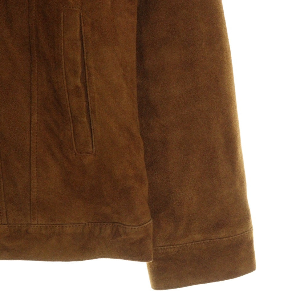 NEIGHBORHOOD(ネイバーフッド) 12AW スウェード ゴートレザートラッカージャケット ブラウン 122TNNH-JKM03