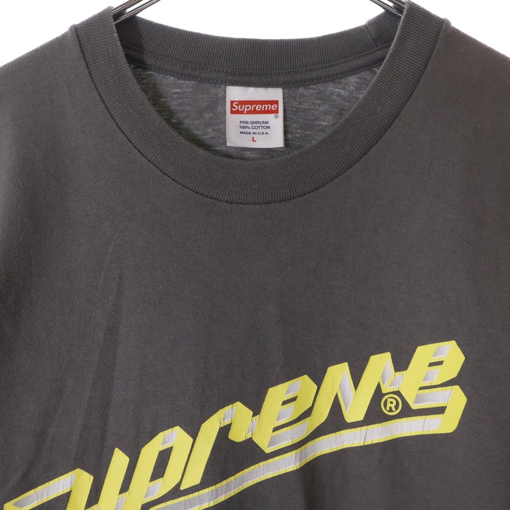 SUPREME(シュプリーム) 23AW Banner Tee バナーロゴプリントTシャツ 半袖クルーネックカットソー グレー