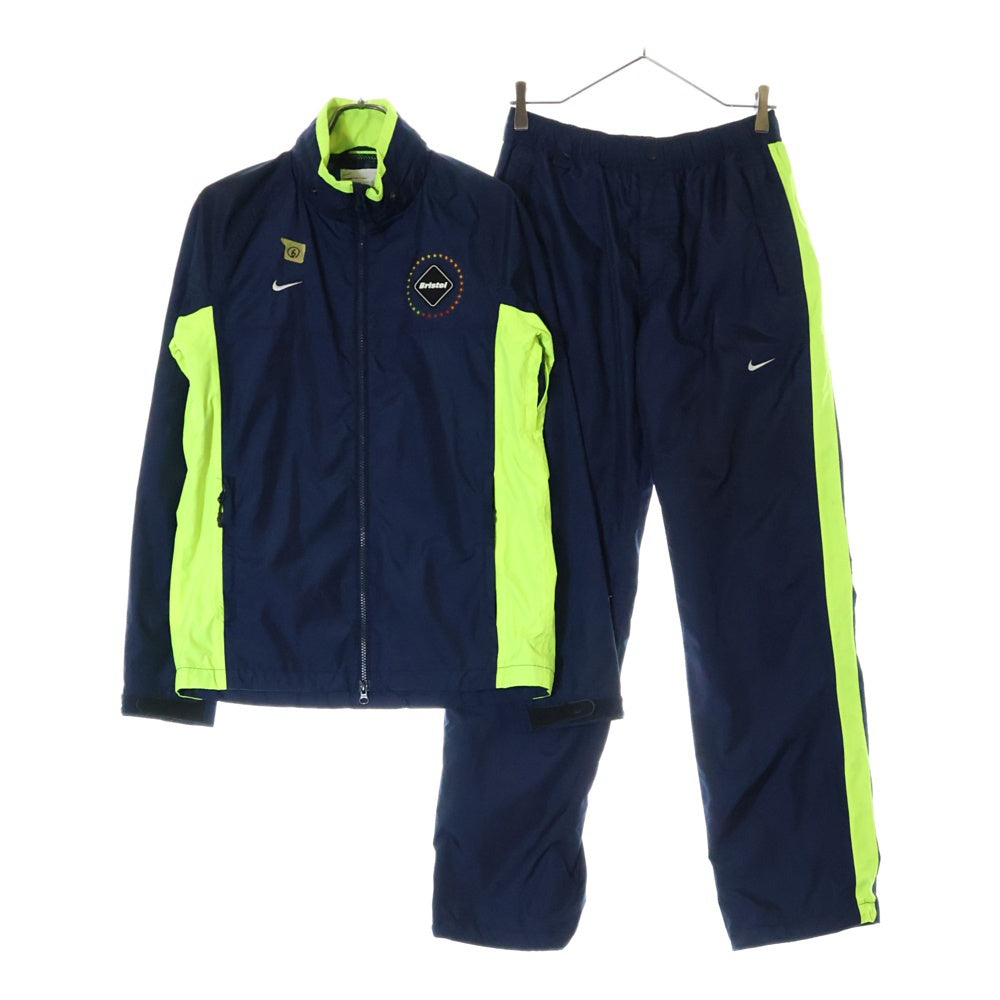 F.C.R.B.(エフシーアールビー) 13SS ×NIKE STORM FIT MYLON SET-UP ナイキ ストームフィット セットアップジャージ ネイビー/グリーン 577335-453 577336-453