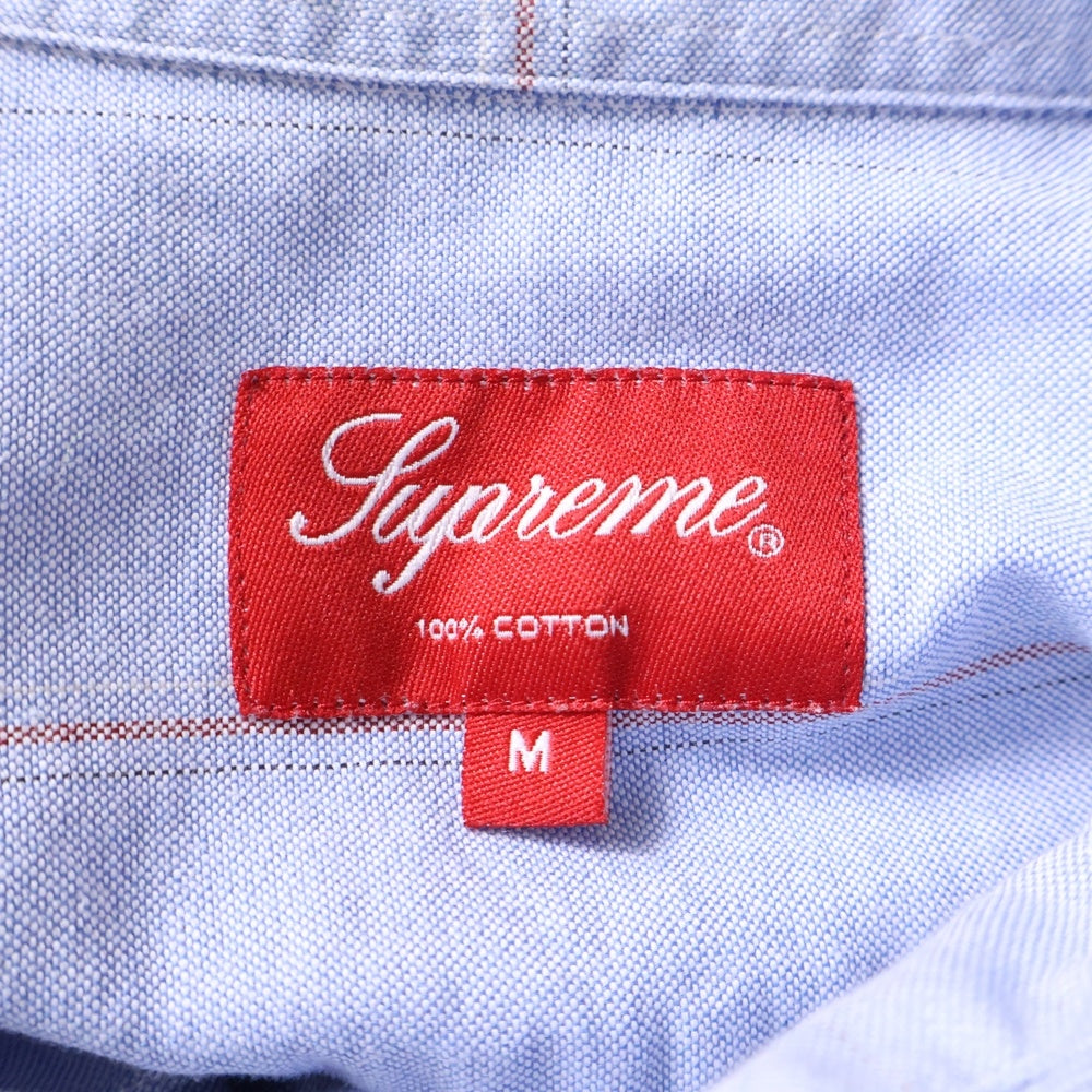 SUPREME(シュプリーム) Stripe L/S BD Shirt ストライプ柄 長袖ボタンダウンシャツ ブルー