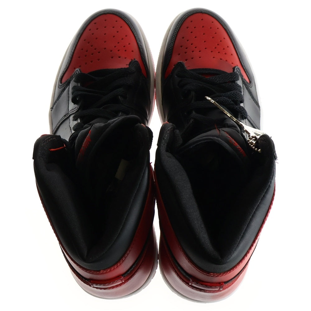 NIKE(ナイキ) 【観賞用 2001年製】 AIR JORDAN 1 RETRO HIGH BRED エアジョーダン1 ブレッド ハイカットスニーカー ブラック/レッド US8.5/26.5cm 136066-061