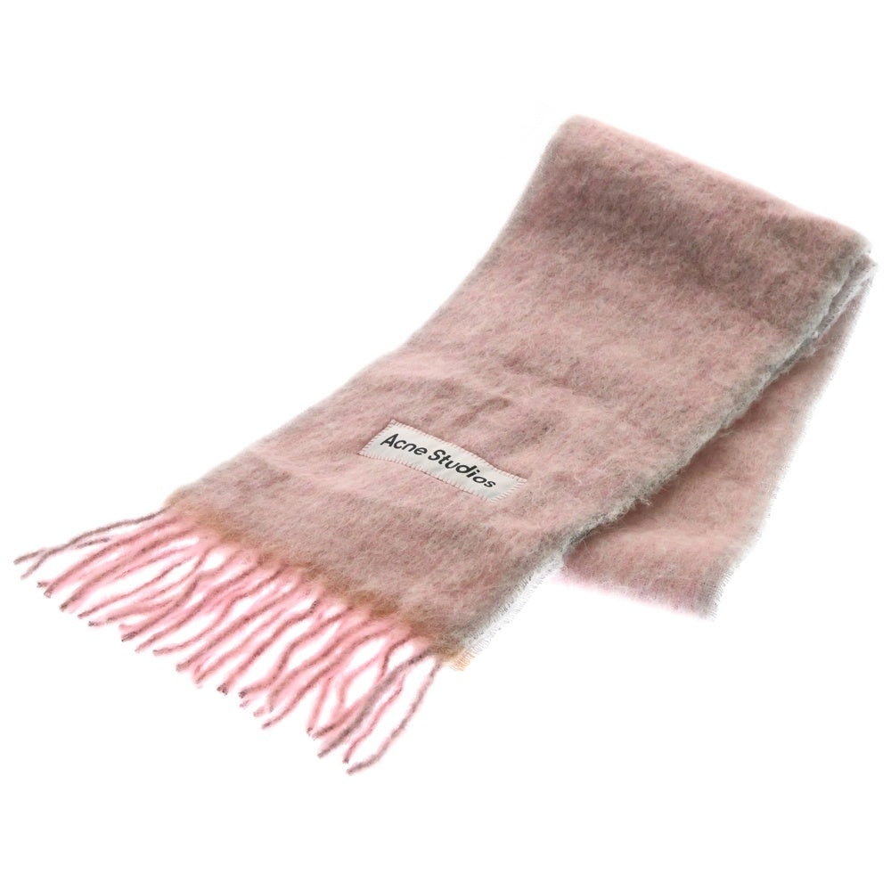 Acne Studios(アクネ ストゥディオズ) WOOL MOHAIR SCARF NARROW ウール モヘア スカーフ ナロー マフラー レディース ダスティピンク CA0290