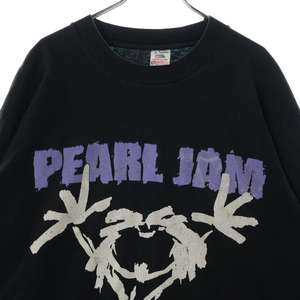 VINTAGE(ヴィンテージ) 90S VINTAGE PEARL JAM ALIVE FRUIT OF THE LOOM ヴィンテージ パールジャム アライブ クルーネック 長袖Tシャツ カットソー ブラック