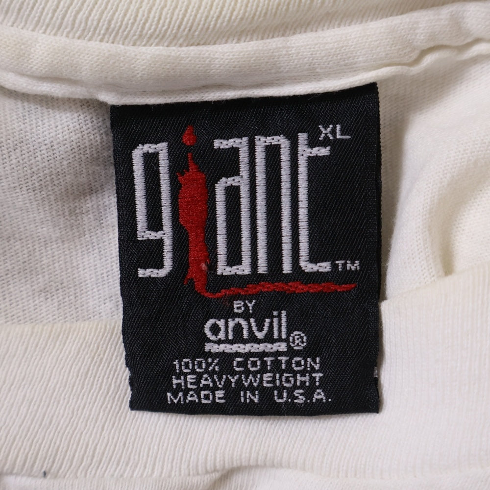 VINTAGE(ヴィンテージ) 90S VINTAGE AERO SMITH GET A GRIP GIANT ヴィンテージ エアロスミス ゲットアグリップ 両面プリント クルーネック 半袖Tシャツ カットソー ホワイト