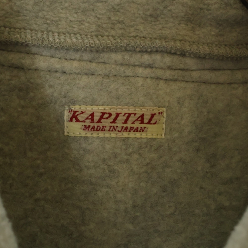 KAPITAL(キャピタル) REVERSE FLEECE KESA PARKA リバーシブル キルティング フーデット パーカー グレー K2210LC801