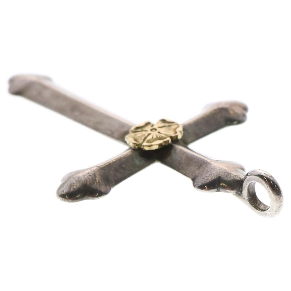 goro's(ゴローズ) ローズ付クロス シルバーネックレストップ