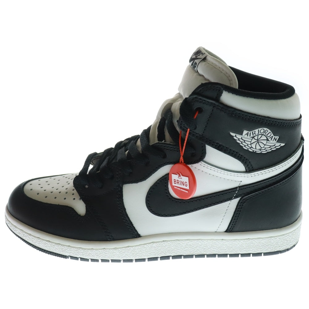 NIKE(ナイキ) AIR JORDAN 1 HIGH 85 BLACK WHITE エアジョーダン ハイカットスニーカー ホワイト/ブラック US9/27cm BQ4422-001