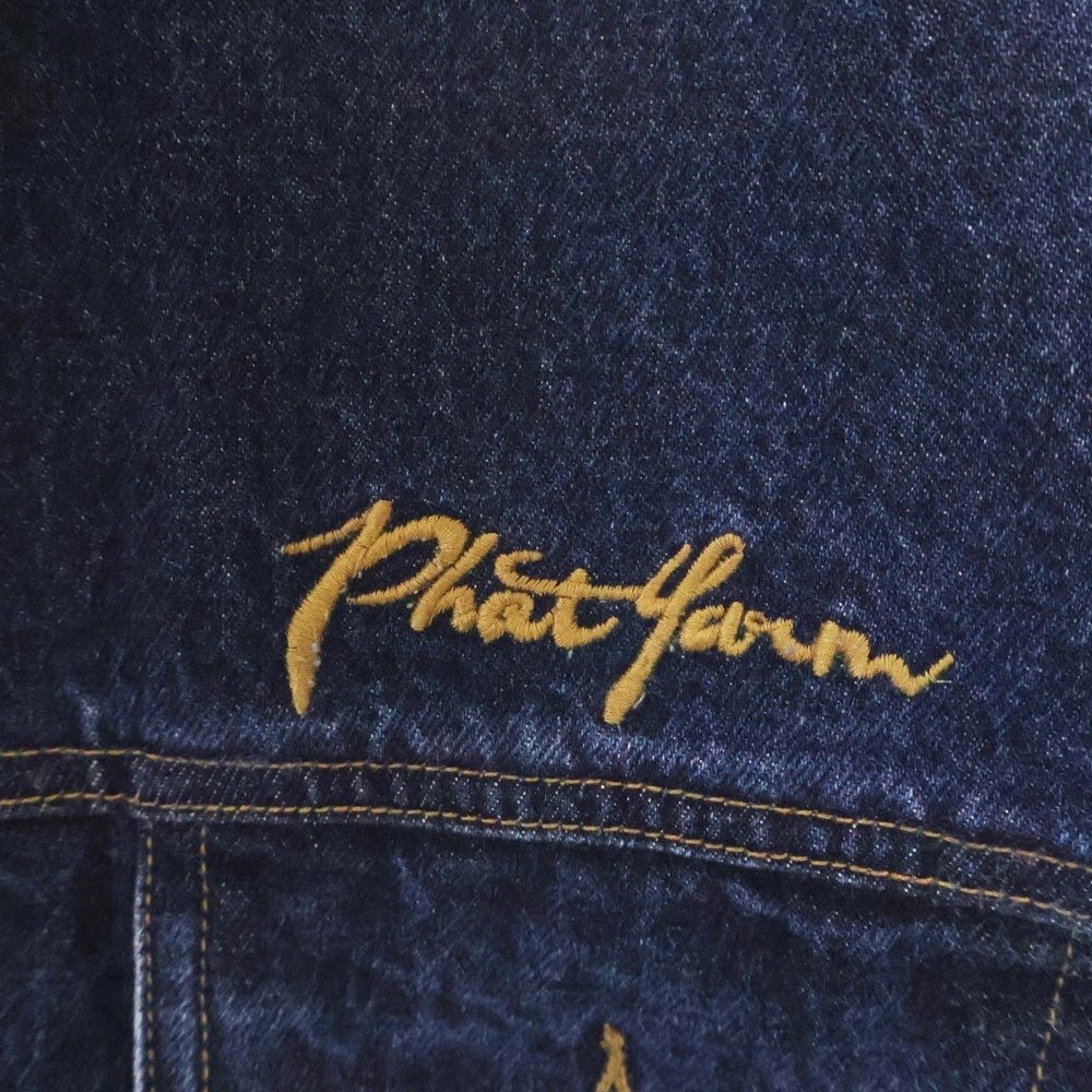 PHAT FARM(ファットファーム) 胸刺繍 デニムトラッカージャケット ジージャン インディゴ PJK92810