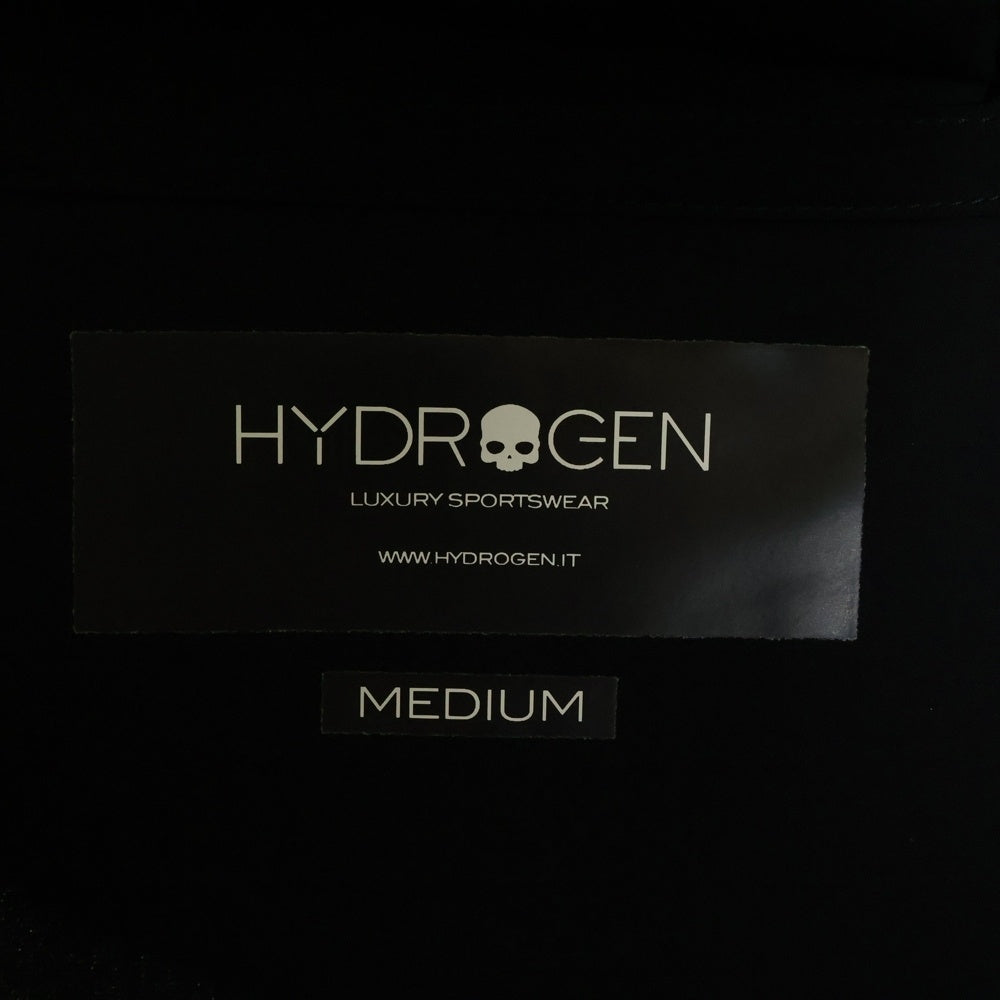HYDROGEN(ハイドロゲン) サイドライン ジップアップ フーテッド ブルゾン ブラック