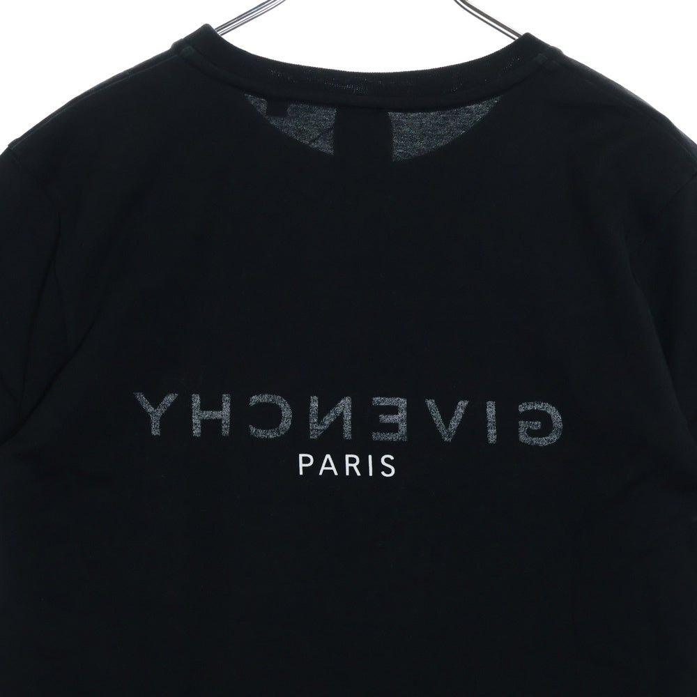 GIVENCHY(ジバンシィ) ロゴプリント クルーネック半袖Tシャツ カットソー キッズ ブラック H25324