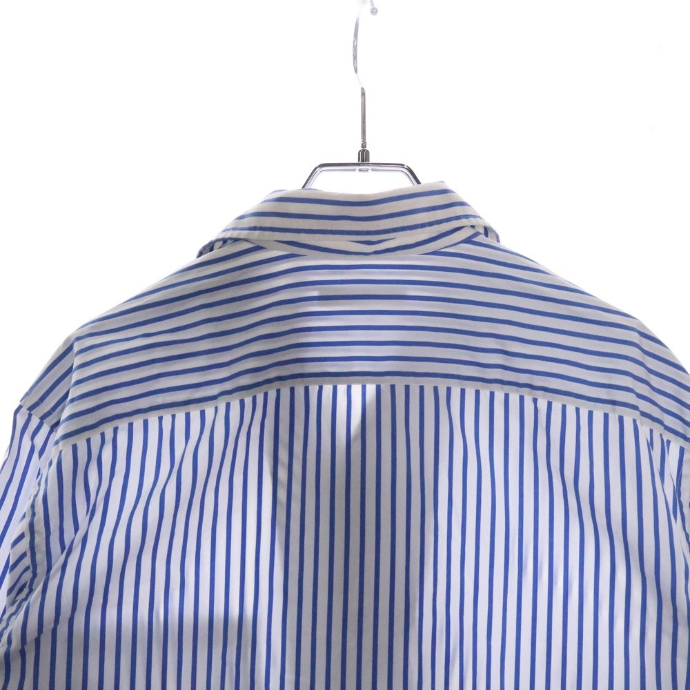 Loro Piana(ロロピアーナ) ストライプ コットン 長袖シャツ ブルー/ホワイト MAB1852