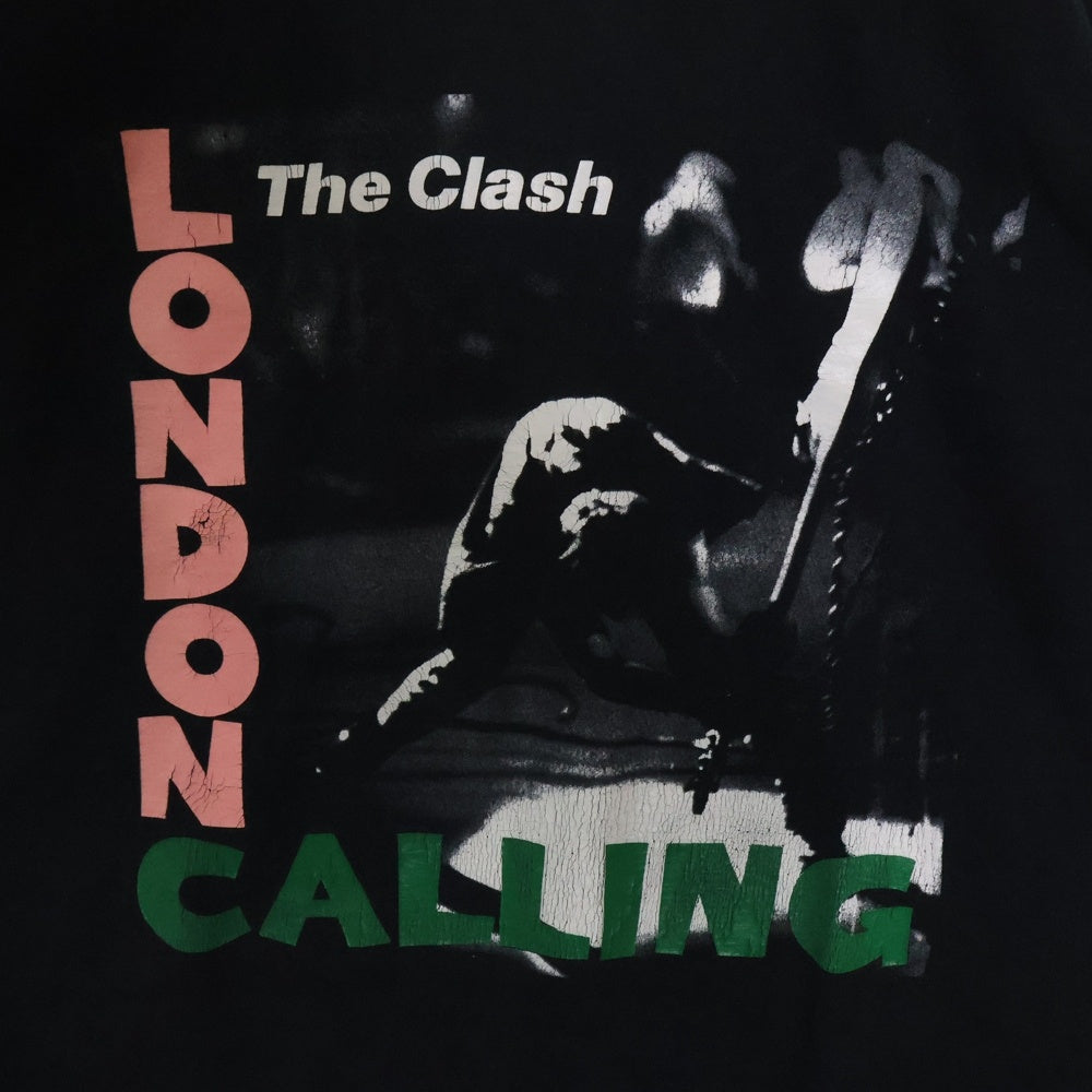 VINTAGE(ヴィンテージ) 90-00S VINTAGE THE CRASH LONDON CALLING ヴィンテージ ザクラッシュ フロントプリント 半袖Tシャツ カットソー ブラック