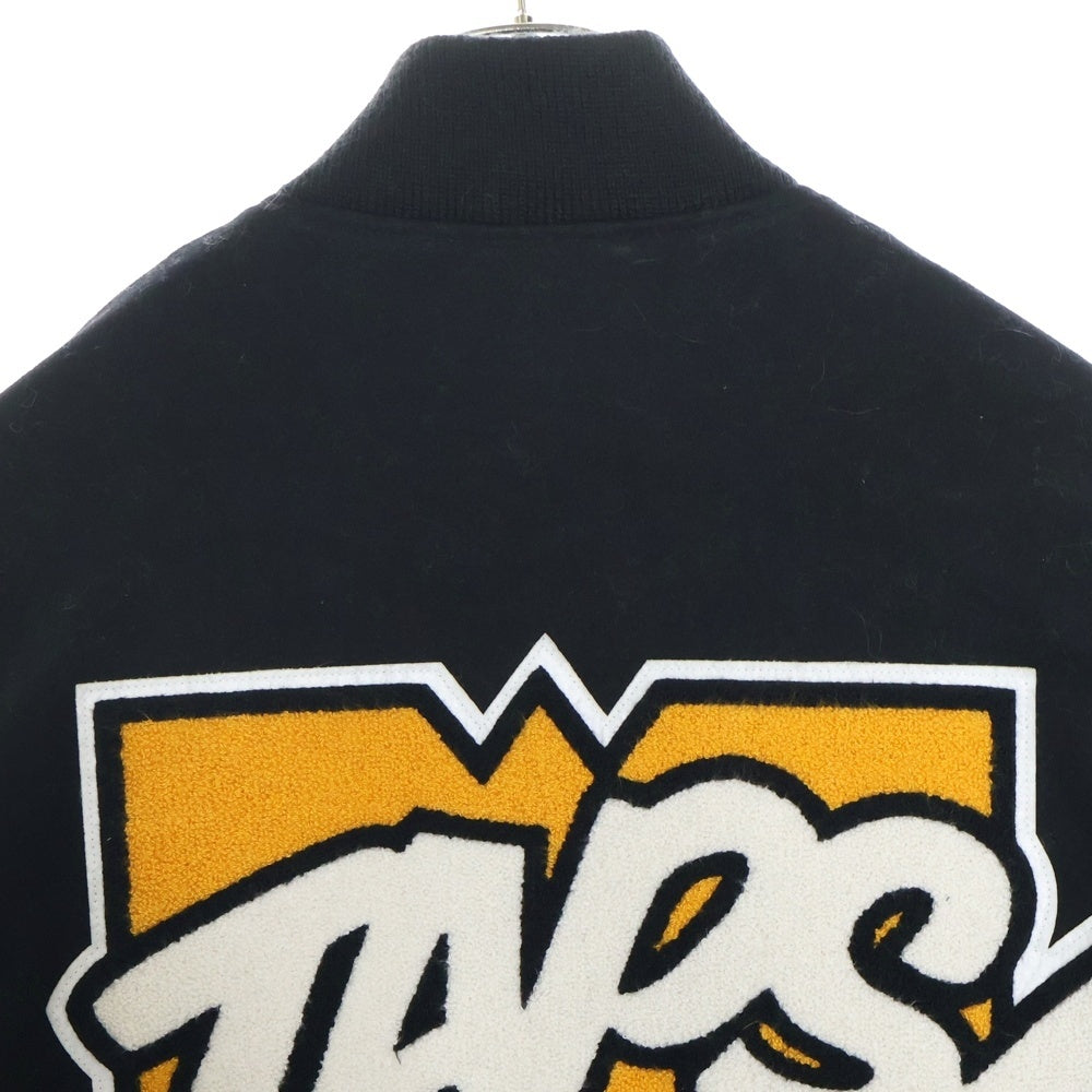 WTAPS(ダブルタップス) 22AW NEW YEAR'S LIMITED VARSITY JACKET ニューイヤーズ 両面ロゴ バーシティジャケット ブラック 222BRDT-JKM01S