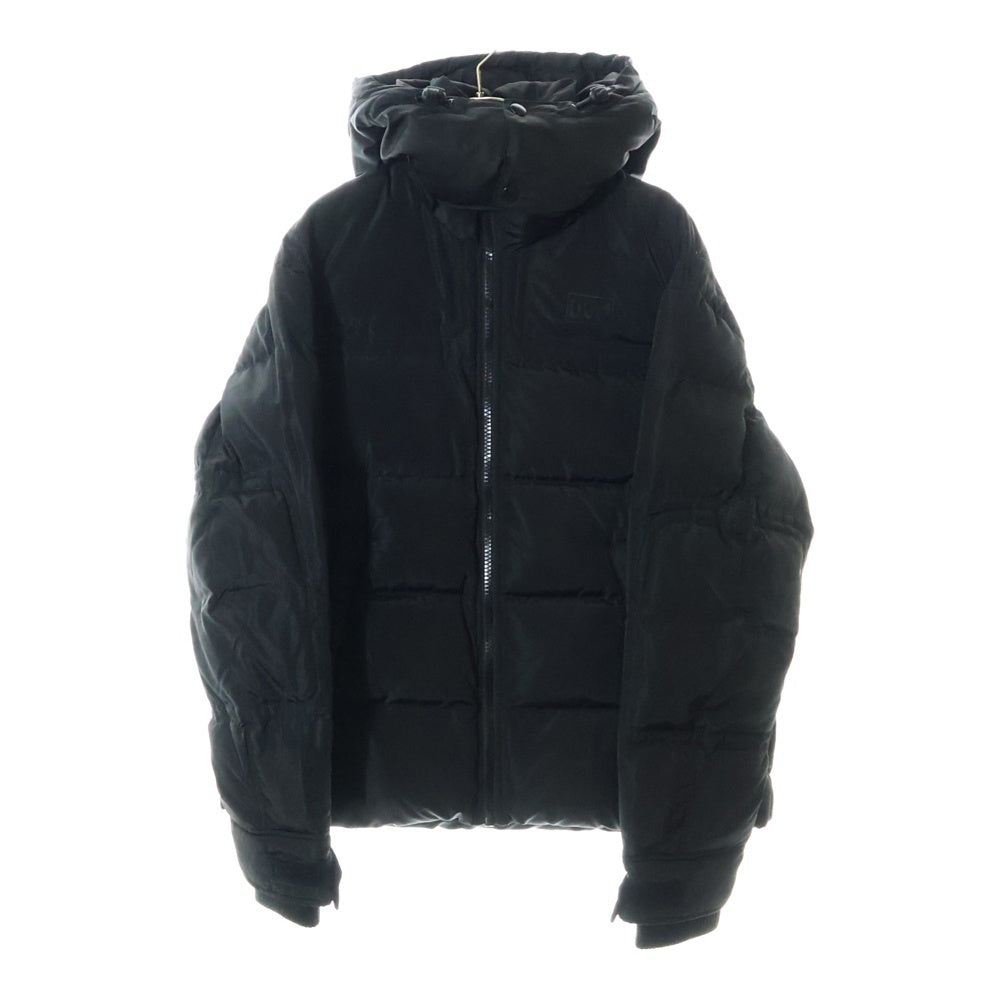 DIESEL(ディーゼル) W-RUSSELL-PAD JACKET ラッセル ロゴプリント フーデッド ダウンジャケット ブラック A00555