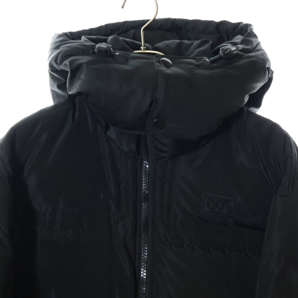 DIESEL(ディーゼル) W-RUSSELL-PAD JACKET ラッセル ロゴプリント フーデッド ダウンジャケット ブラック A00555