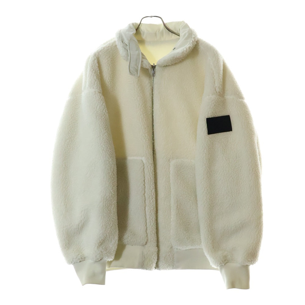 Calvin Klein(カルバンクライン) リバーシブル ボア シェルパ ボンバージャケット ホワイト J324123