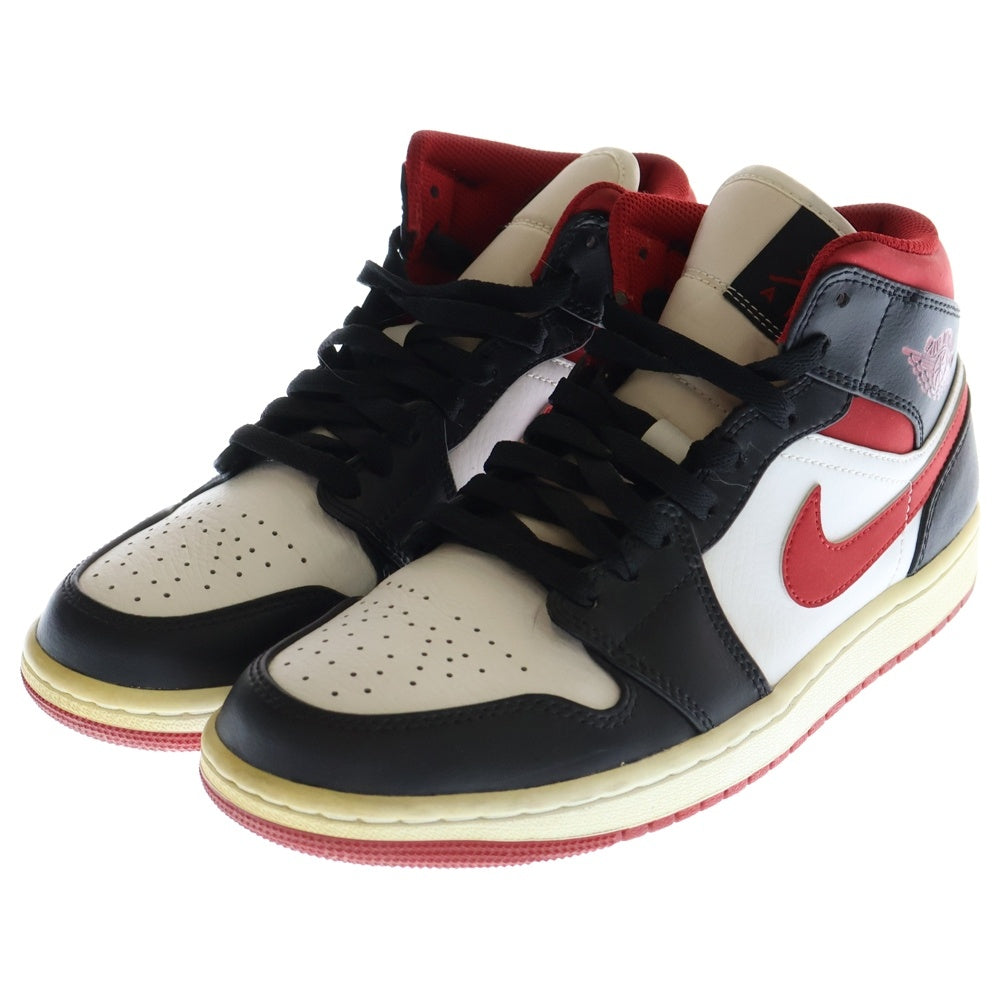 NIKE(ナイキ) AIR JORDAN 1 MID GYM RED エアジョーダン1 ジムレッド ミッドカットスニーカー レッド/ブラック US7/25cm 554724-122