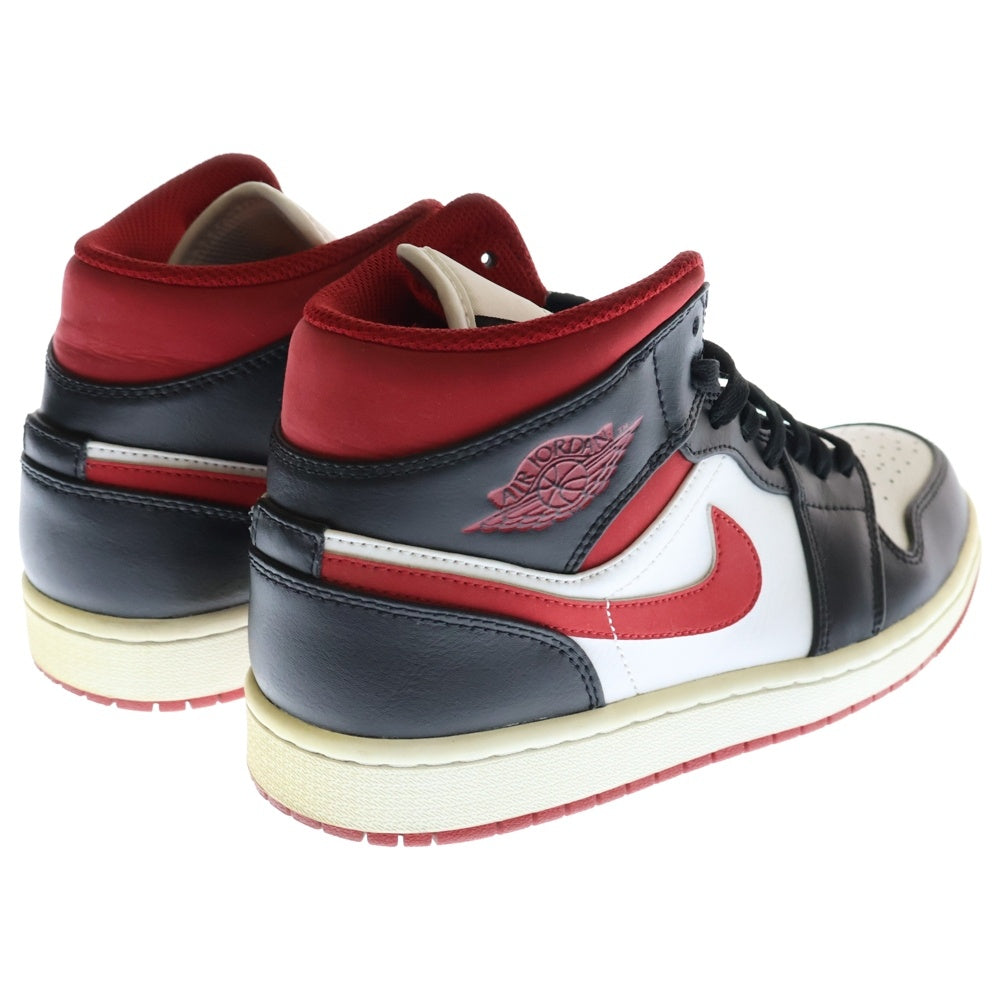 NIKE(ナイキ) AIR JORDAN 1 MID GYM RED エアジョーダン1 ジムレッド ミッドカットスニーカー レッド/ブラック US7/25cm 554724-122