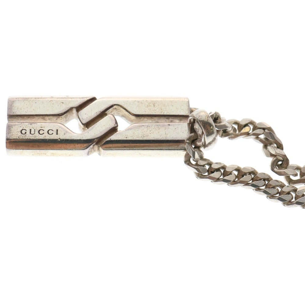 GUCCI(グッチ) イタリア製 ノットインフィニティ プレート ネックレス シルバー
