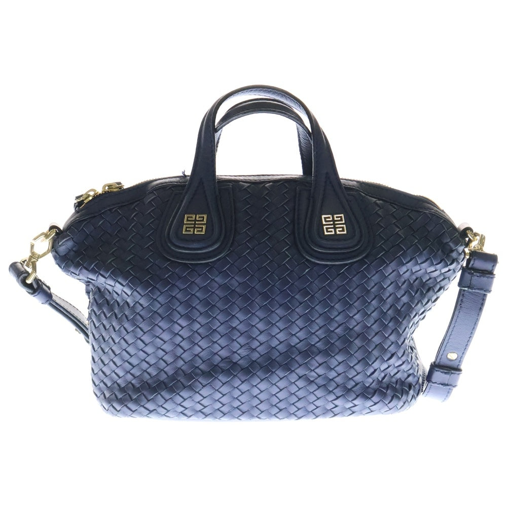 GIVENCHY(ジバンシィ) ナイチンゲール イントレチャート レザー 2WAY ショルダー ハンドバッグ レディース ブルー MA0113