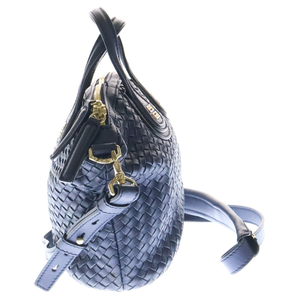 GIVENCHY(ジバンシィ) ナイチンゲール イントレチャート レザー 2WAY ショルダー ハンドバッグ レディース ブルー MA0113