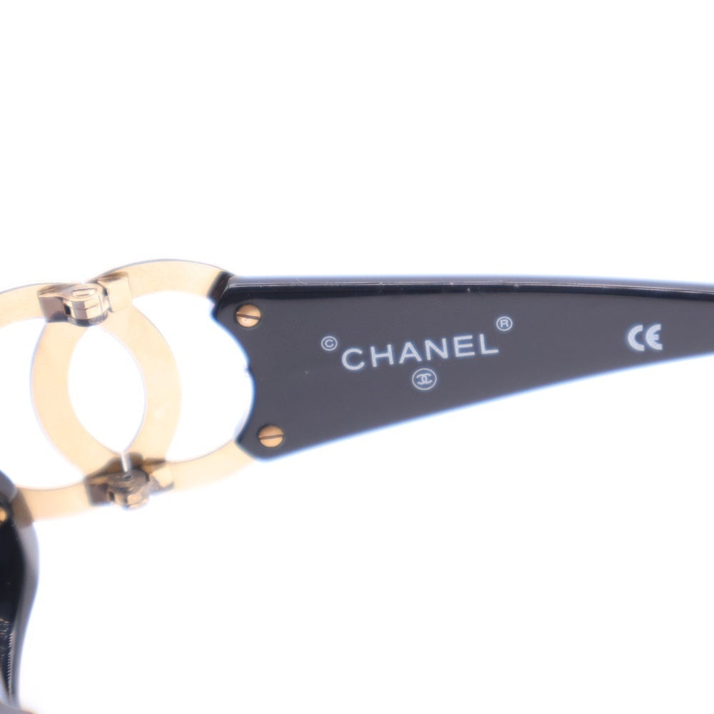 CHANEL(シャネル) ココマーク セルフレーム ウェリントン サングラス メガネ アイウェア ブラック/ゴールド 02461 94305