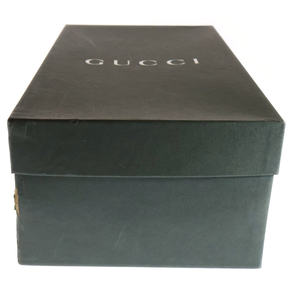 GUCCI(グッチ) モンクストラップ メダリオンキャップトゥ ドレスシューズ ダークブラウン