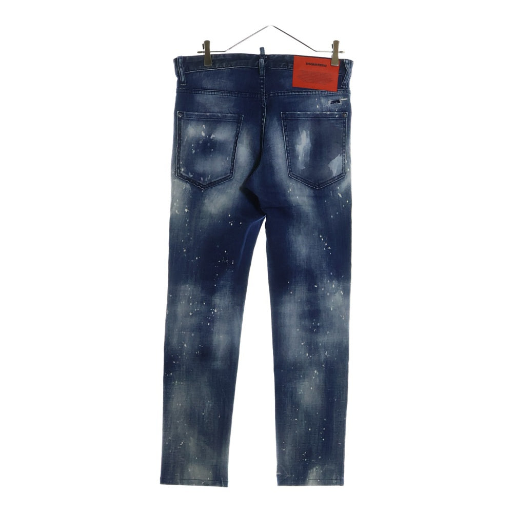 DSQUARED2(ディースクエアード) 21AW COOL GUY JEAN クールガイ ジーンズ ペンキ リペア加工 テーパード デニム パンツ インディゴ S74LB0930 S30342