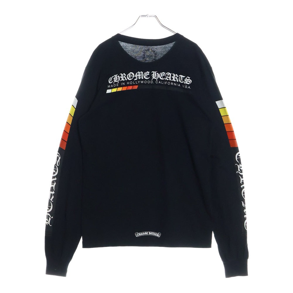 CHROME HEARTS(クロムハーツ) NEON BAR LOGO L/S TEE カリフォルニア限定 ネオンバー ロゴ 長袖 Tシャツ ロングスリーブ カットソー ブラック