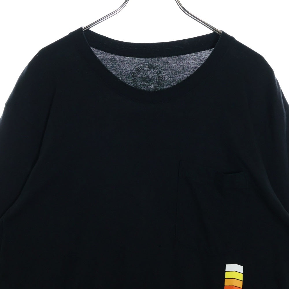 CHROME HEARTS(クロムハーツ) NEON BAR LOGO L/S TEE カリフォルニア限定 ネオンバー ロゴ 長袖 Tシャツ ロングスリーブ カットソー ブラック