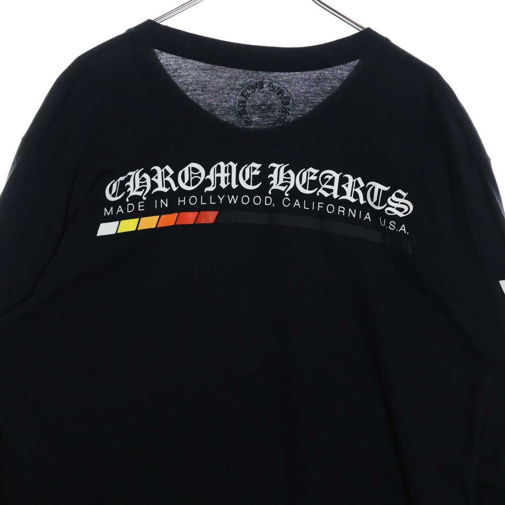 CHROME HEARTS(クロムハーツ) NEON BAR LOGO L/S TEE カリフォルニア限定 ネオンバー ロゴ 長袖 Tシャツ ロングスリーブ カットソー ブラック