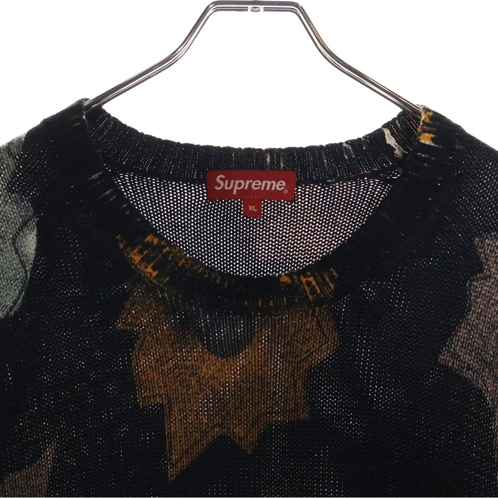 SUPREME(シュプリーム) 22SS Nate Lowman Sweater ネイト ローマン ニット セーター ブラック