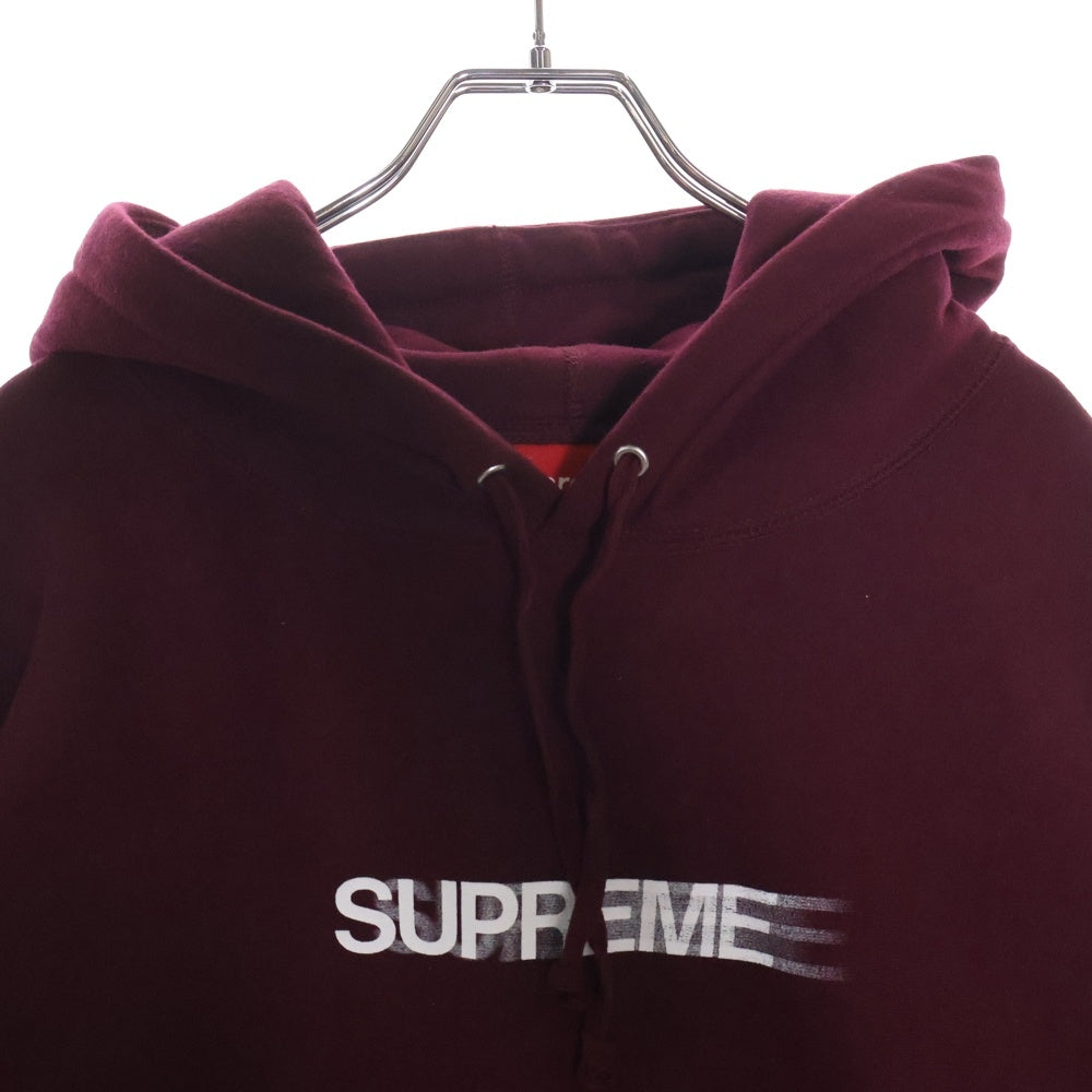 SUPREME(シュプリーム) 23SS Motion Logo Hooded Sweatshirt モーション ロゴ プルオーバー スウェット パーカー レッド
