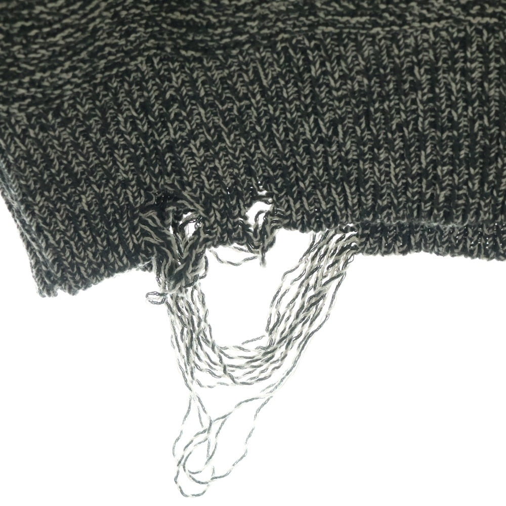 Children of the discordance(チルドレンオブザディスコーダンス) 5G HAND DIEING CN KNIT ハンドダイイング グラデーション ダメージ ニット セーター レッド/グリーン