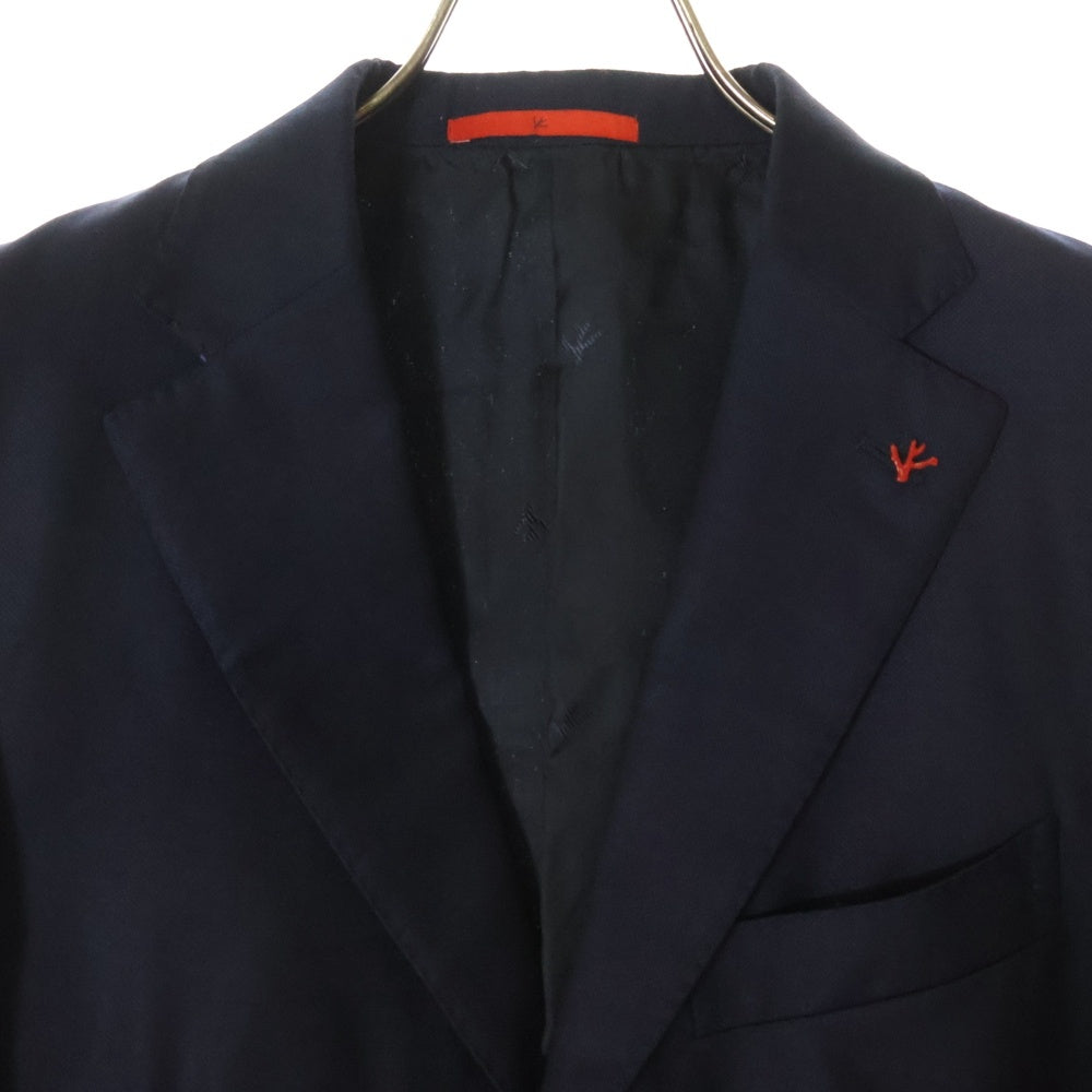 ISAIA(イザイア) SAILOR JACKET ウール 3B シングル テーラードジャケット ブルゾン ネイビー PR410004553
