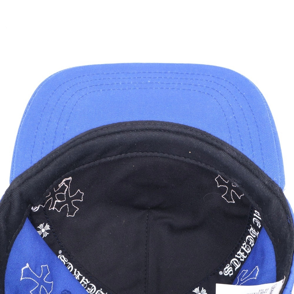 CHROME HEARTS(クロムハーツ) HAT 5 PANEL CAP BSBL CHERRY BLU/WHI セメタリークロスパッチ ベースボールキャップ 帽子 ブルー/ホワイト