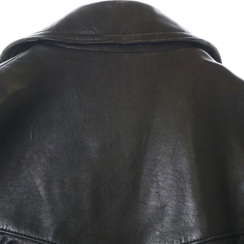 Lewis Leathers(ルイスレザー) ×COMME des GARCONS AD2020 LIGHTNING コムデギャルソン ライトニング クレイジーパターン ラム レザー ダブルライダースジャケット KZ-J005