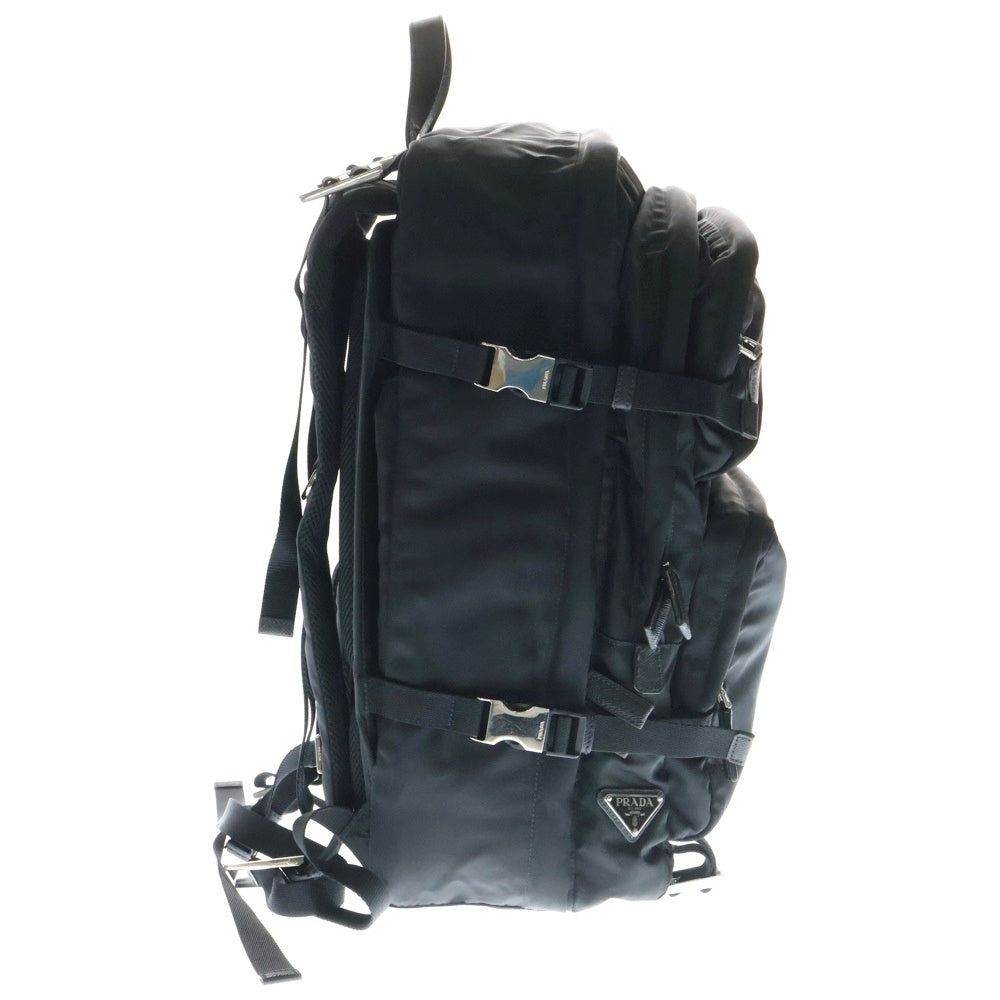 PRADA(プラダ) トライアングルプレート ナイロン バックパック リュック ブラック 165 2VZ001