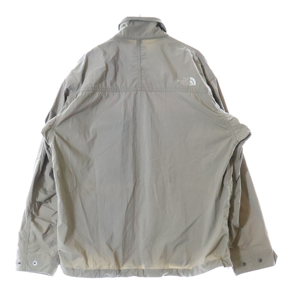 THE NORTH FACE(ザノースフェイス) GEOLOGY SHIRT JACKET ジオロジー シャツ ボタンフライ ジャケット グレー NR62360