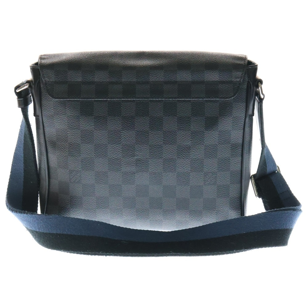 LOUIS VUITTON(ルイヴィトン) ダミエ グラフィット ディストリクトPM PVCショルダーバッグ ブラック CA4186 N42404