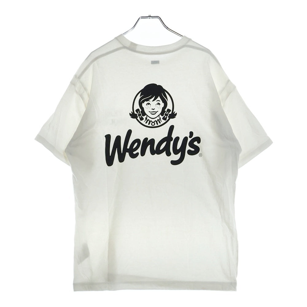 SEQUEL(シークエル) WEEKEND WENDY'S ウィークエンド ウェンディーズ 両面プリント クルーネック 半袖Tシャツ カットソー ホワイト/ブラック
