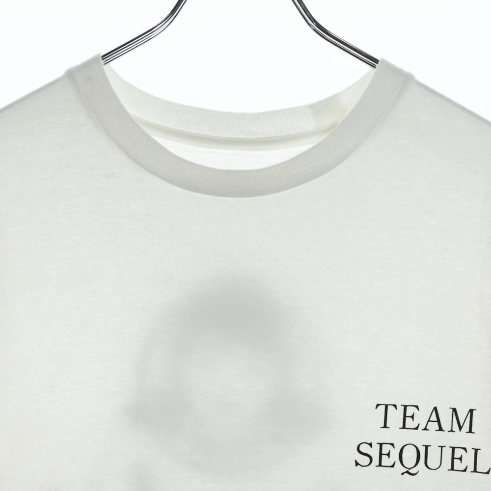 SEQUEL(シークエル) WEEKEND WENDY'S ウィークエンド ウェンディーズ 両面プリント クルーネック 半袖Tシャツ カットソー ホワイト/ブラック
