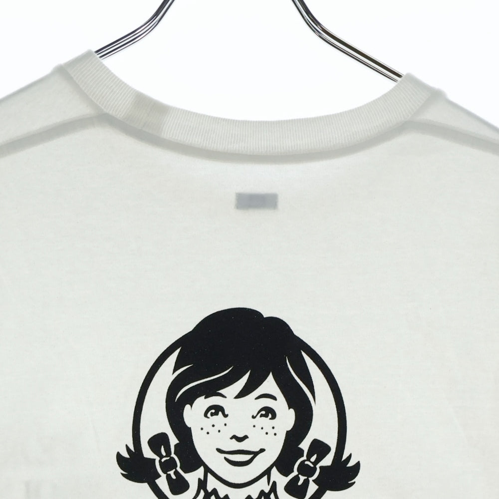 SEQUEL(シークエル) WEEKEND WENDY'S ウィークエンド ウェンディーズ 両面プリント クルーネック 半袖Tシャツ カットソー ホワイト/ブラック